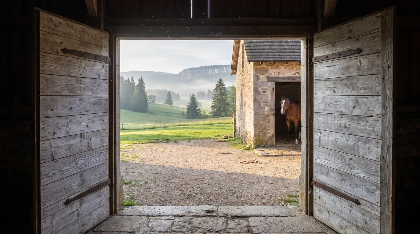 Entrée, Haras des Diligences, centre équestre à Bourgneuf